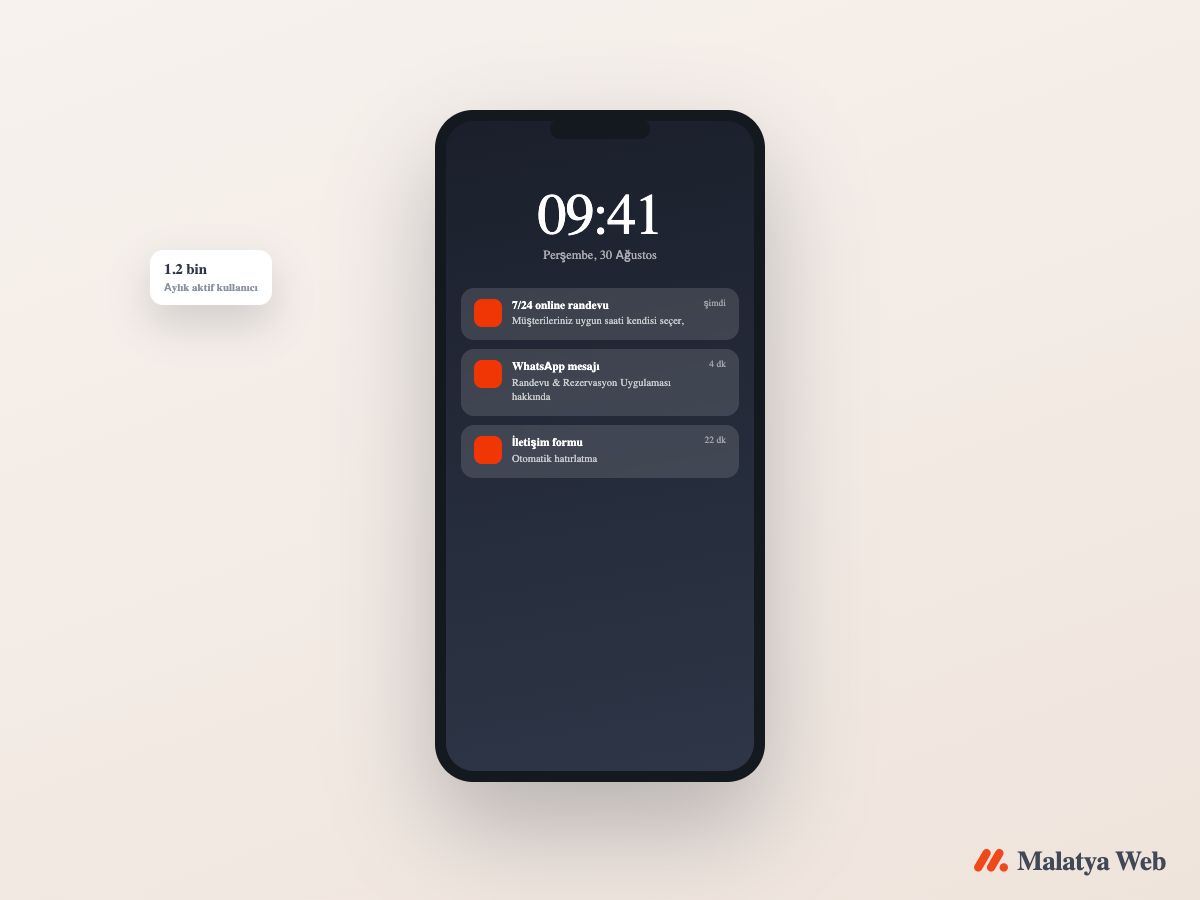 Telefon kilit ekranında uygulamadan gelen bildirim kartları