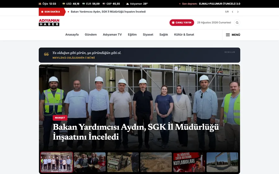 Adıyaman Haber sitesi